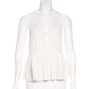 CURRENT/ELLIOTT Ruffled Empire Waist Top